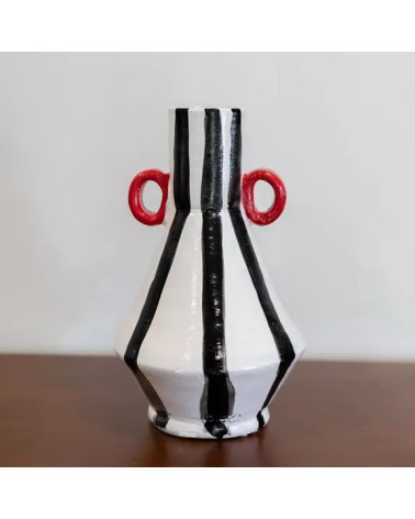 Vase en céramique Matera tricolore