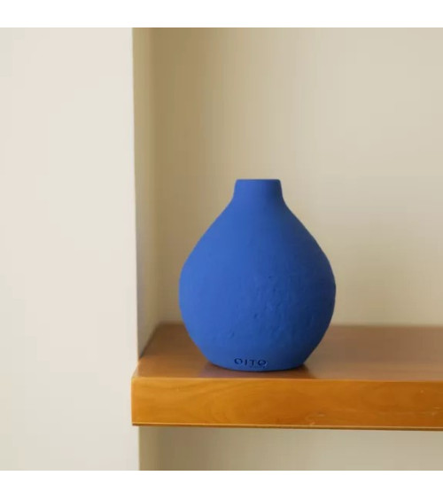 Vase en céramique Milos bleu cyclades