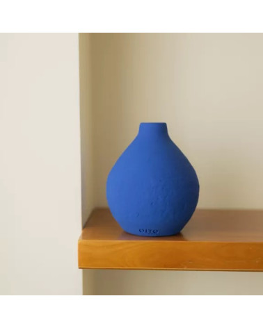 Vase en céramique Milos bleu cyclades