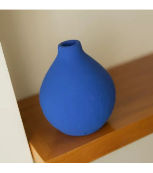 Vase en céramique Milos bleu cyclades