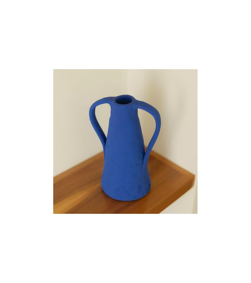 Vase en céramique Paros bleu cyclades