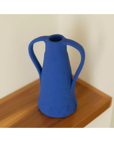 Vase en céramique Paros bleu cyclades