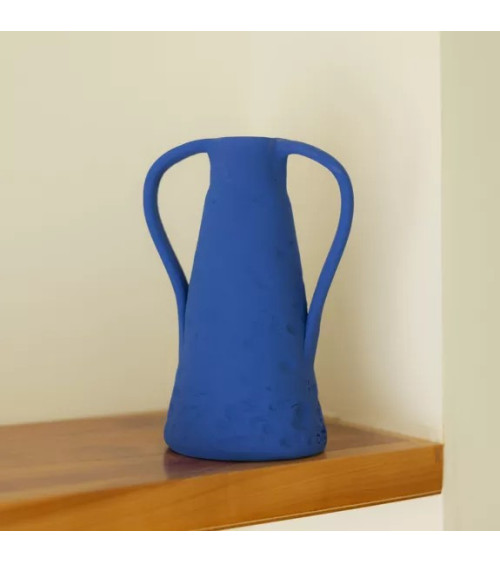 Vase en céramique Paros bleu cyclades