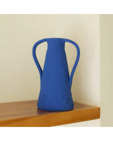 Vase en céramique Paros bleu cyclades