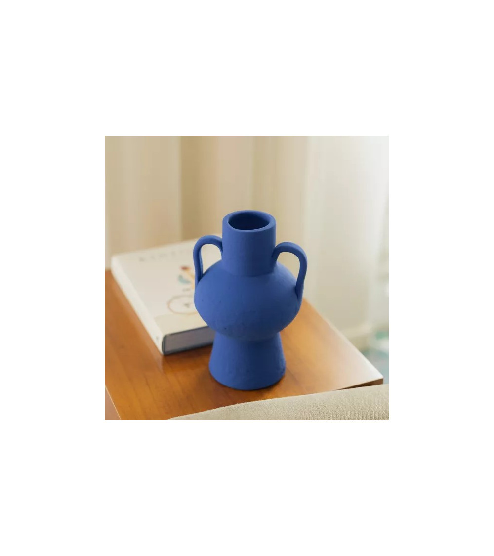 Vase en céramique Santorin Bleu Cyclades