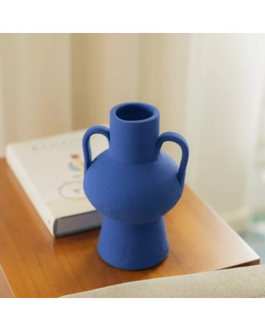 Vase en céramique Santorin Bleu Cyclades