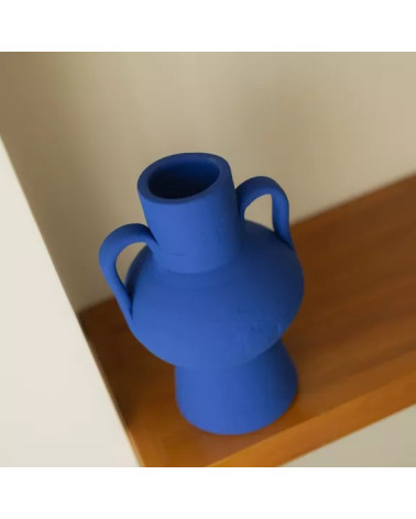 Vase en céramique Santorin Bleu Cyclades
