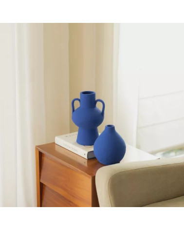 Vase en céramique Santorin Bleu Cyclades