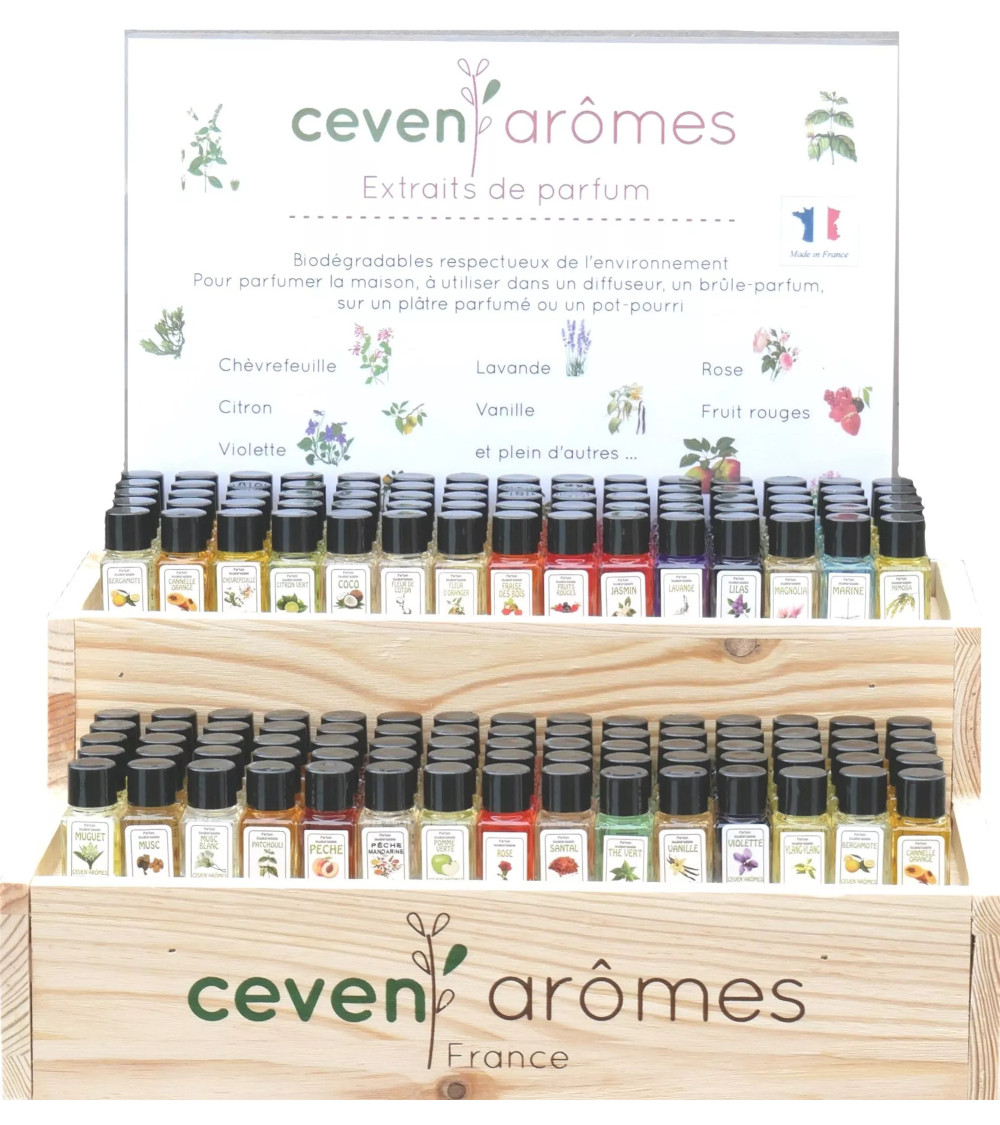 Extraits de parfum CEVEN AROMES,k produits en France dans les Cévennes