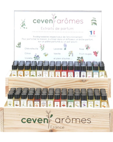 Extraits de parfum CEVEN AROMES,k produits en France dans les Cévennes