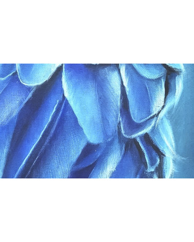 Très beau ara Hyacinthe par la peintre animalière Constance SCHROEDER.