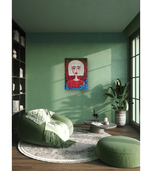 Stella est un portrait emblématique de l'artiste PyM, hommage à SIA.