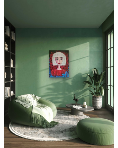 Stella est un portrait emblématique de l'artiste PyM, hommage à SIA.