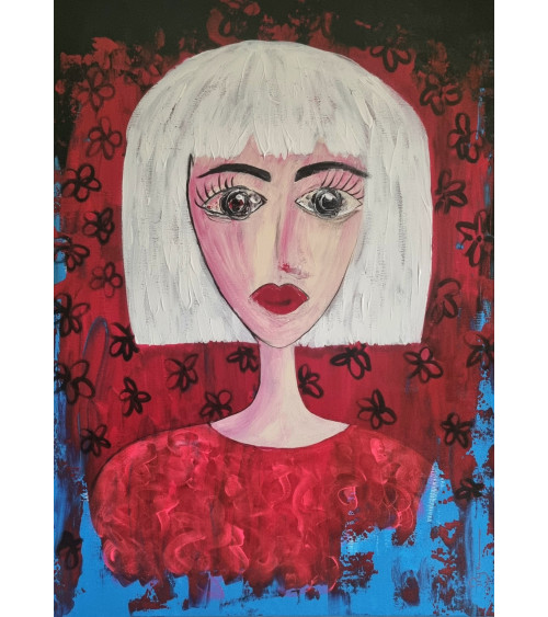 Stella est un portrait emblématique de l'artiste PyM, hommage à SIA.