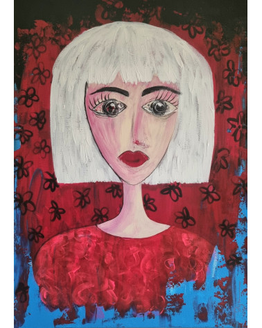 Stella est un portrait emblématique de l'artiste PyM, hommage à SIA.