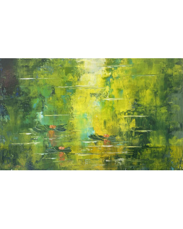 La représentation contemporaine du bassin des nymphéas de Claude Monet
